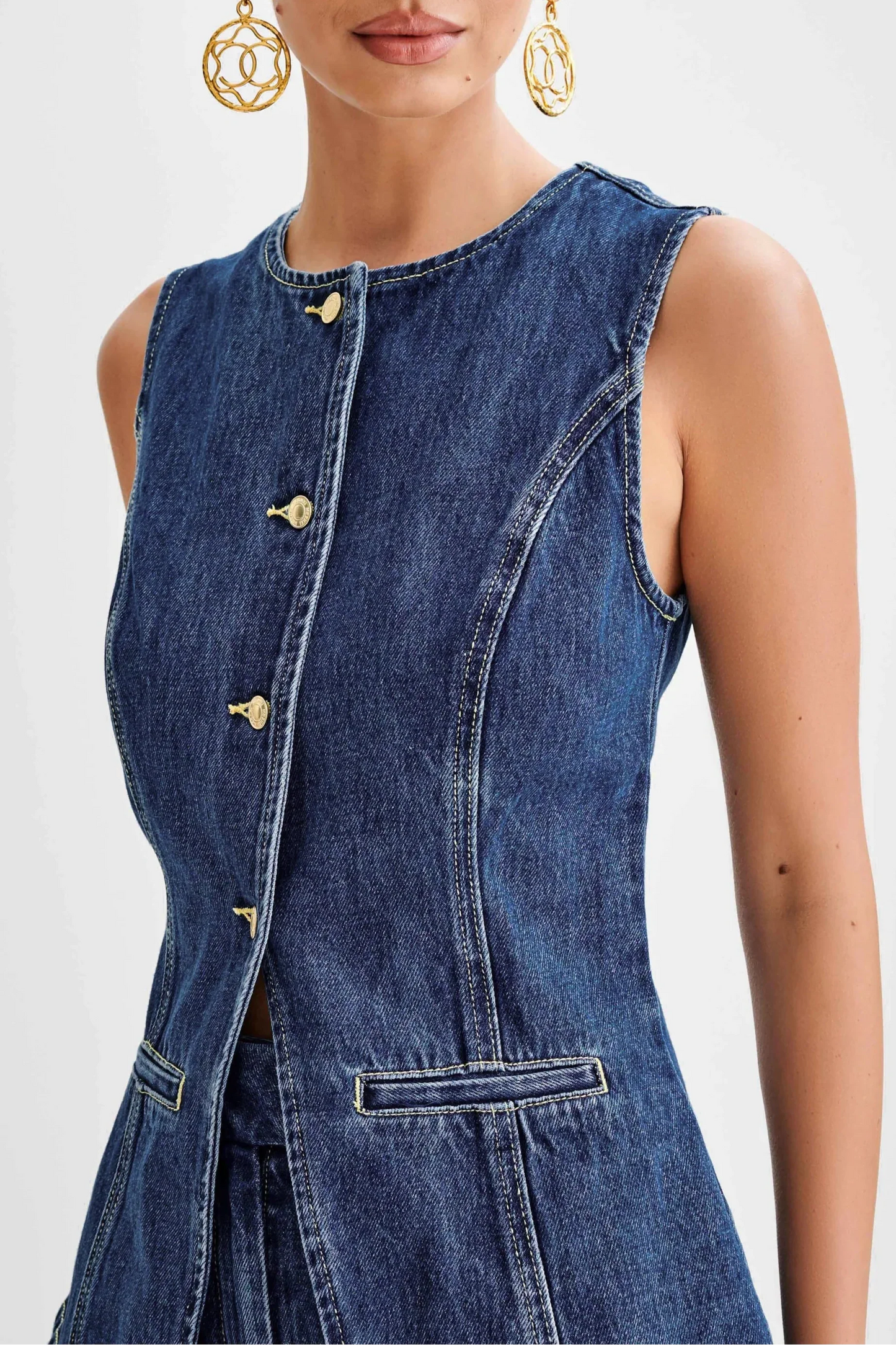 Anya Denim Top