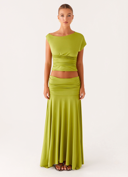 Liana Ruched Maxi Set
