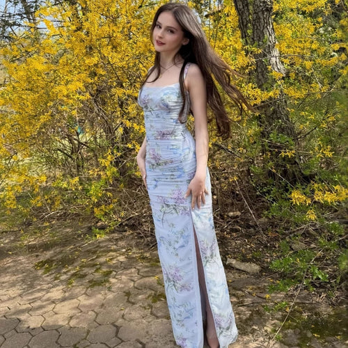 Danielle Floral Split Dress