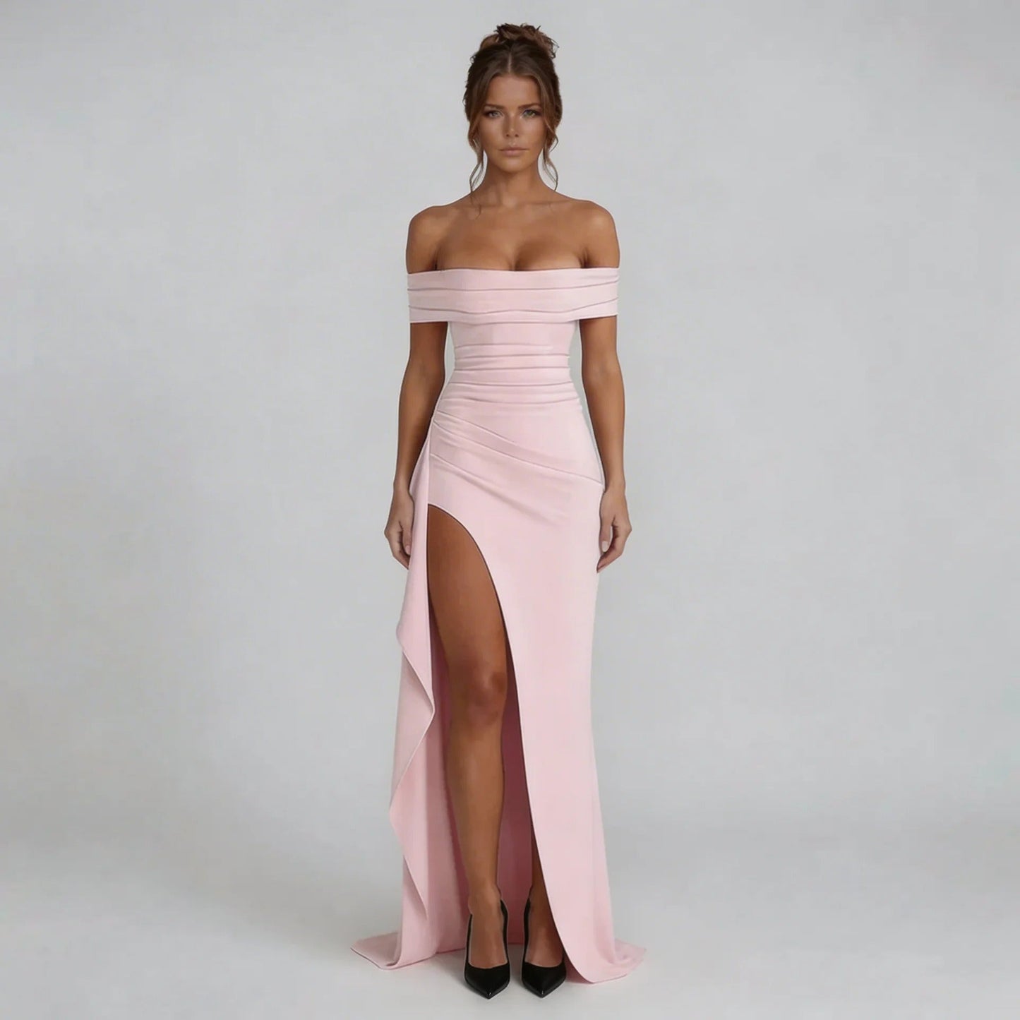 Odette Pleated Maxi Dress