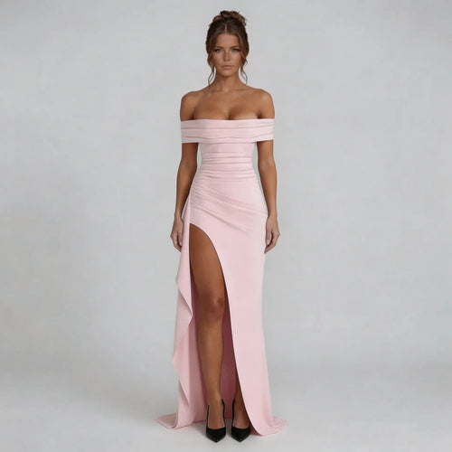 Odette Pleated Maxi Dress