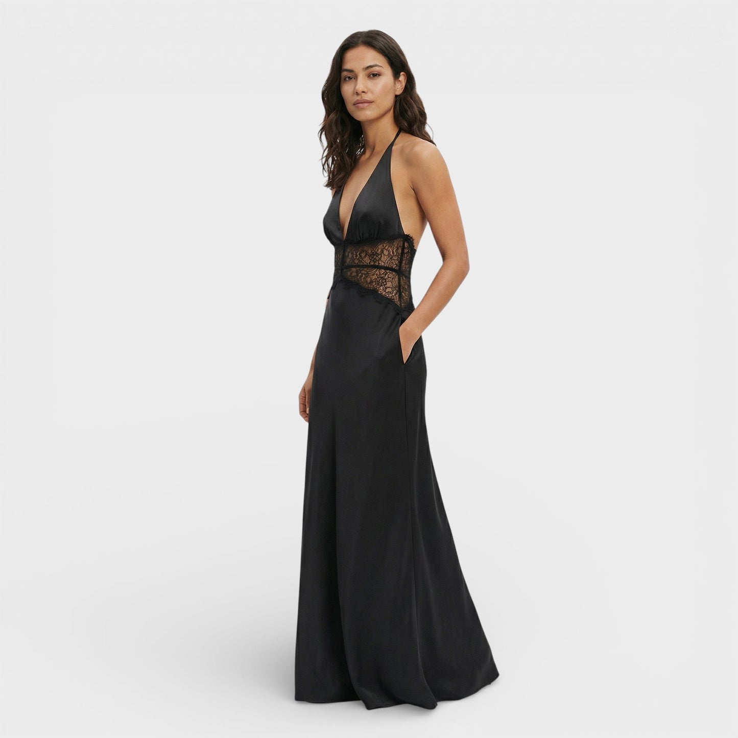 Davina Halterneck Maxi Dress