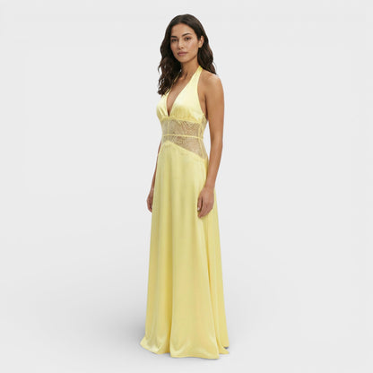 Davina Halterneck Maxi Dress
