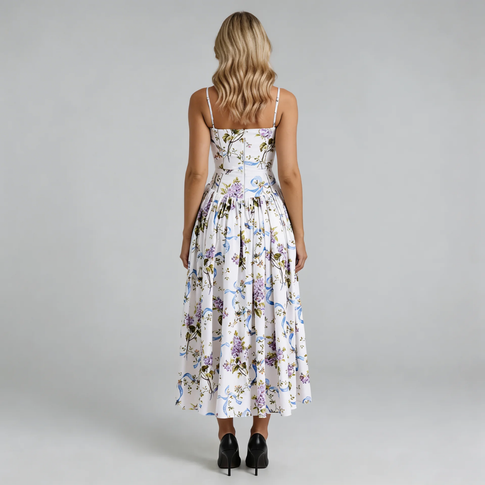 Alaina Corset Midi Dress