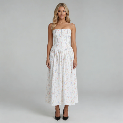 Alaina Corset Midi Dress