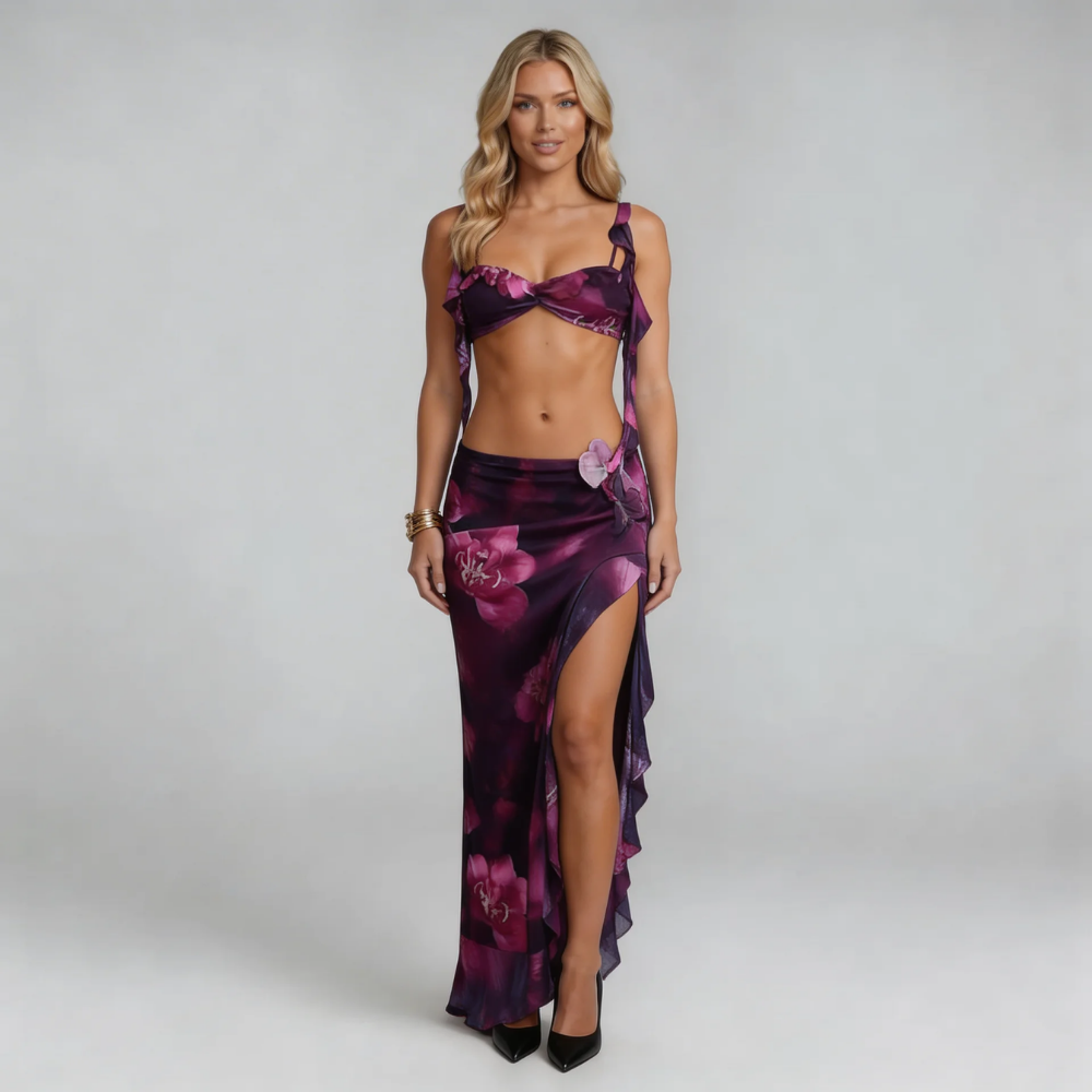 Alina Floral Maxi Set