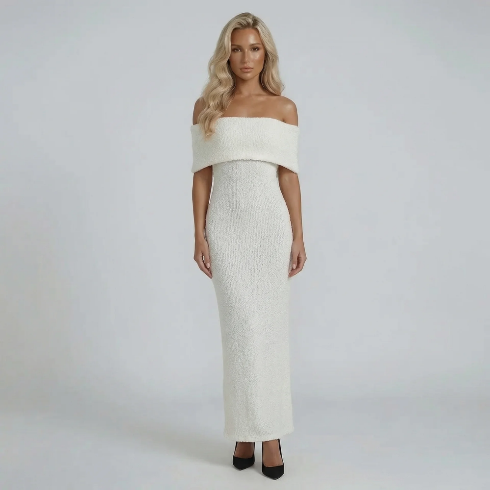 Amelia Drape Elegant Maxi Dress