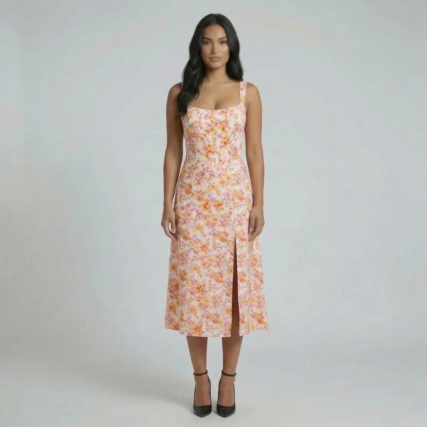 Camila Floral Midi Dress