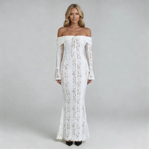 Evelina Lace Maxi Dress
