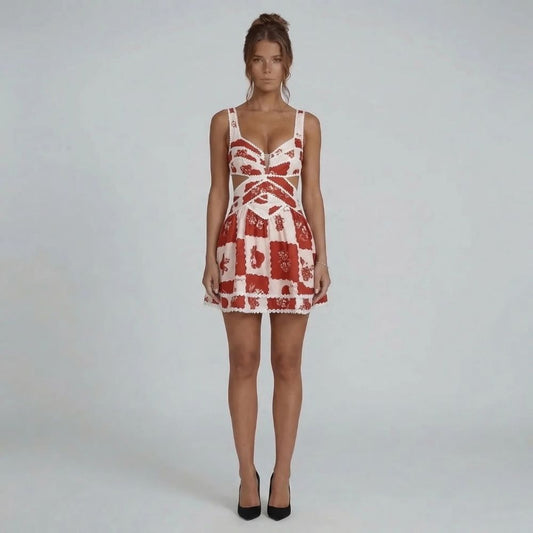 Isla Patchwork Mini Dress