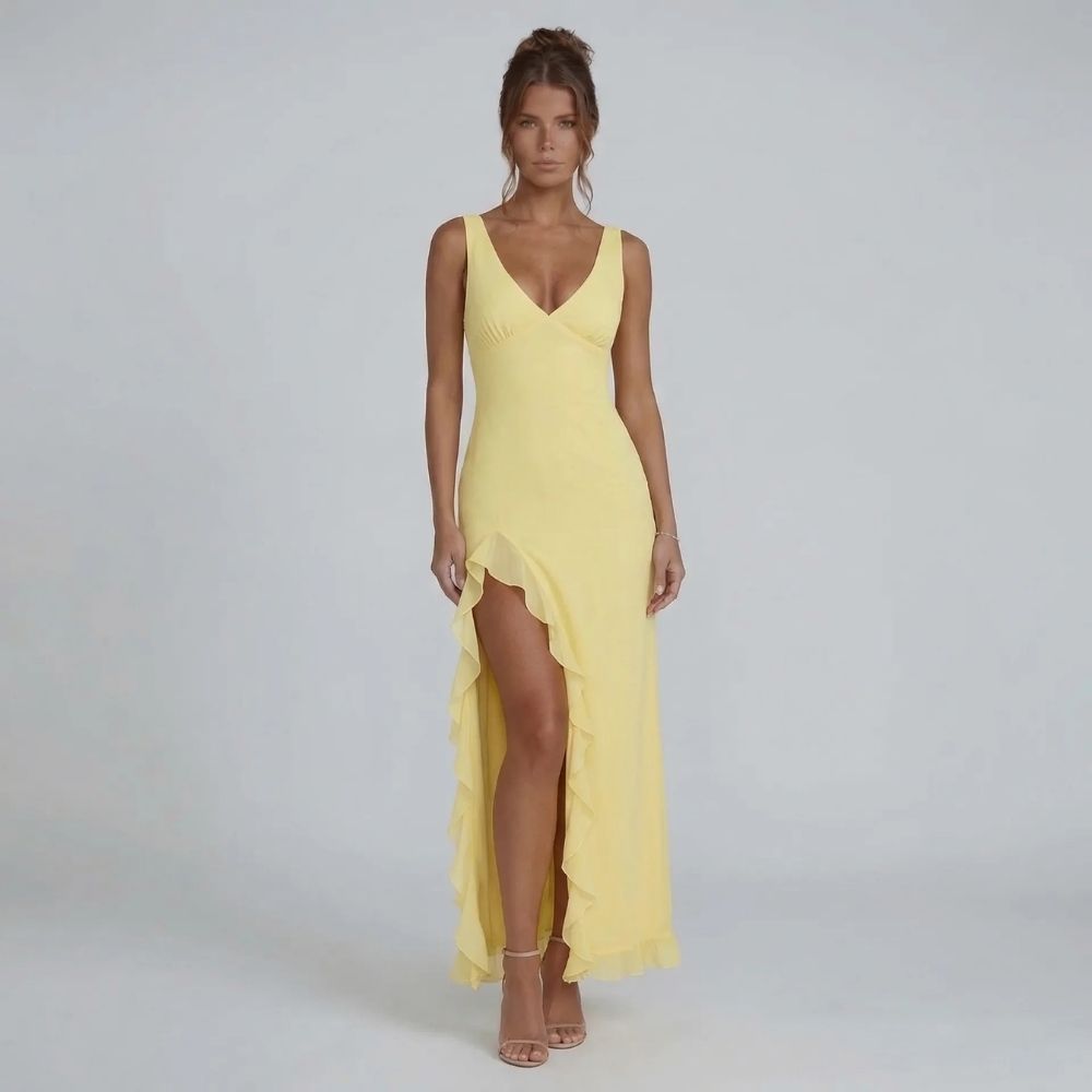 Juliana Ruffle Maxi Dress