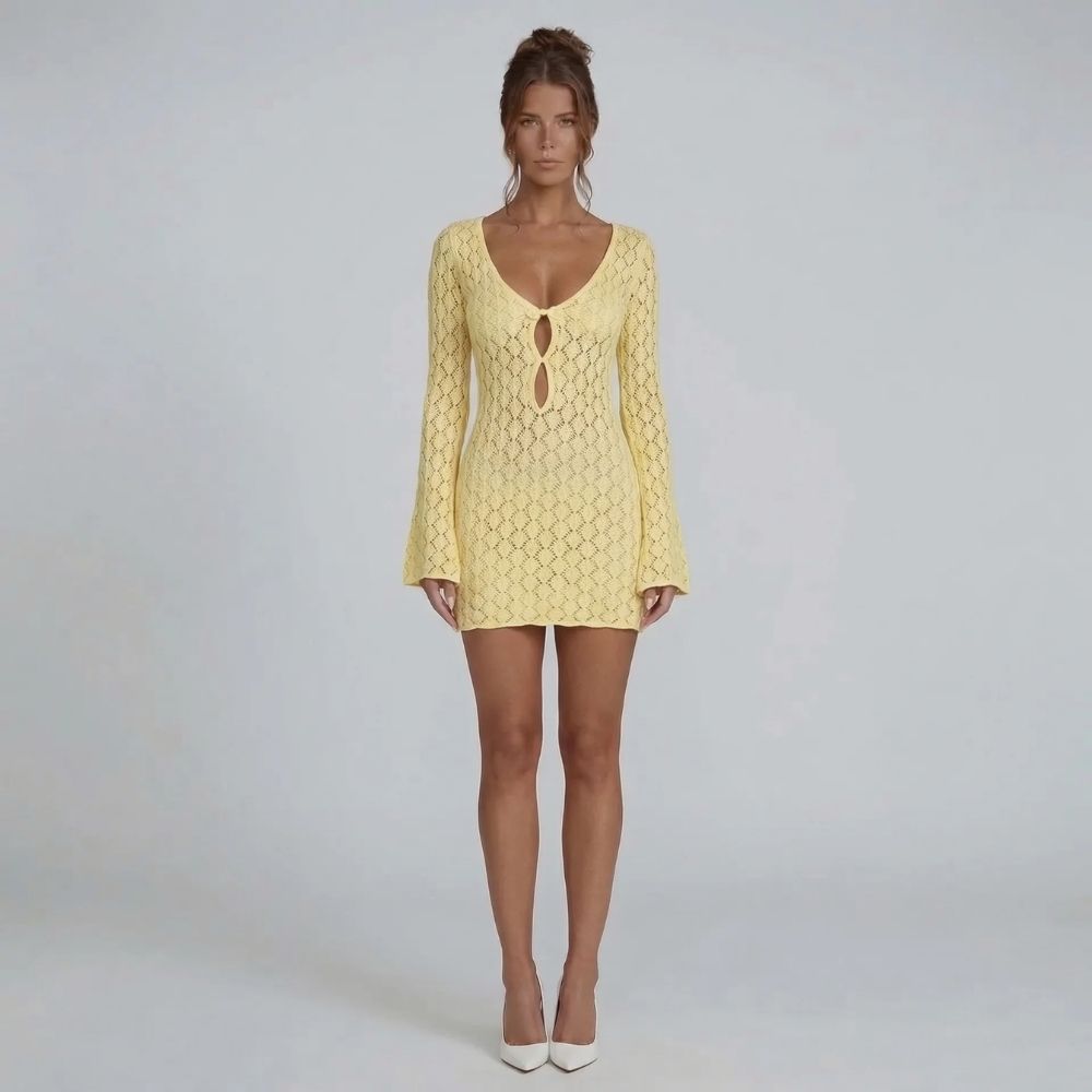 Liana Crochet Mini Dress