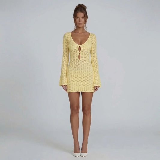 Liana Crochet Mini Dress