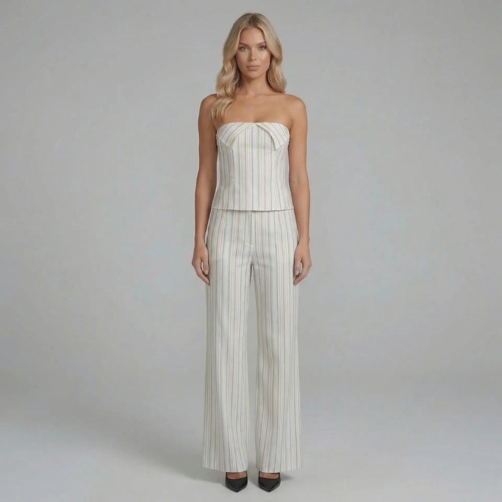 Loren Striped Pants Set