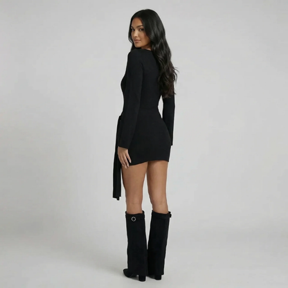 Lorena Drape Mini Dress