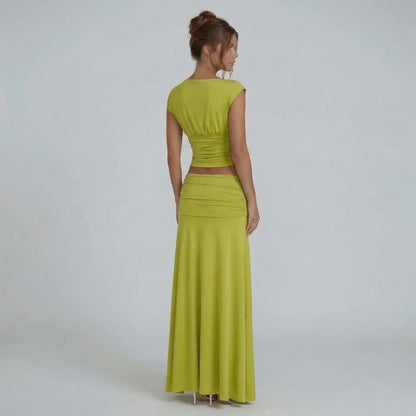 Millie Ruched Maxi Set