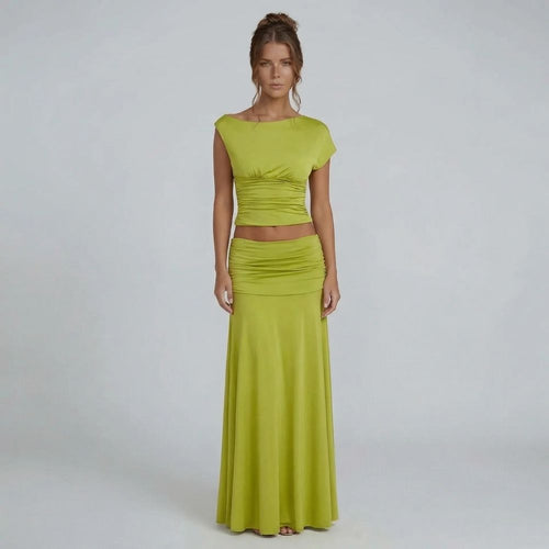 Millie Ruched Maxi Set
