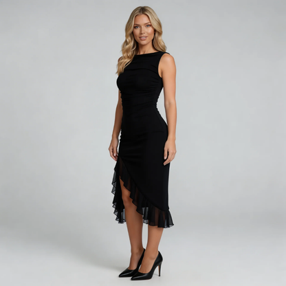 Mirabelle Ruched Midi Dress