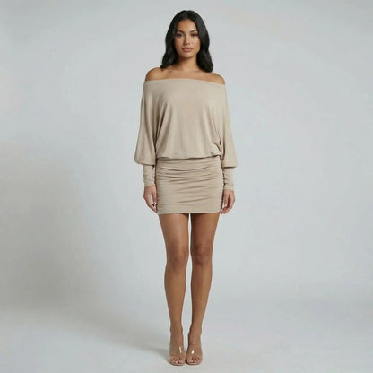 Naomi Ruched Mini Dress