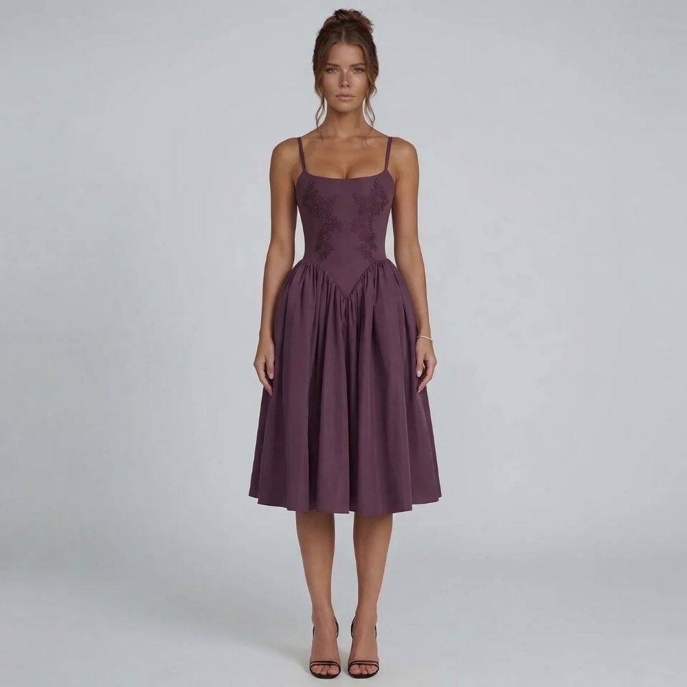 Seraphina Lace Midi Dress