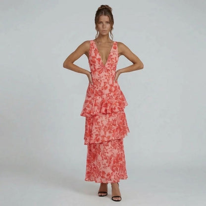 Seraphina Ruffle Midi Dress