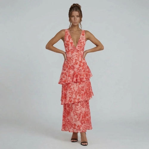 Seraphina Ruffle Midi Dress