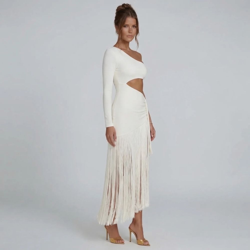 Seraphine Fringe Midi Dress