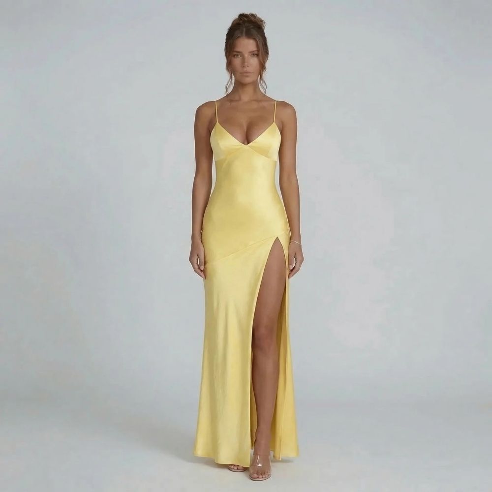 Valeria Lace-Up Maxi Dress