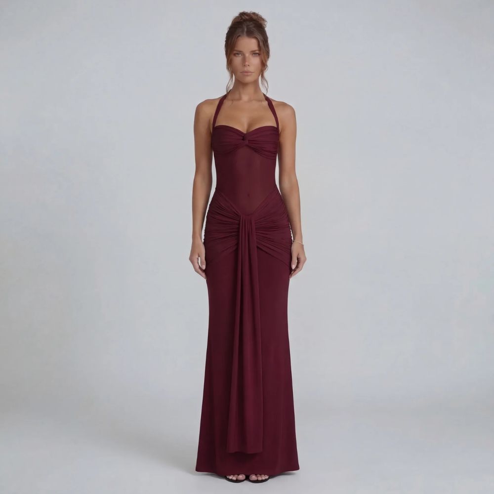 Vivienne Ruched Maxi Dress
