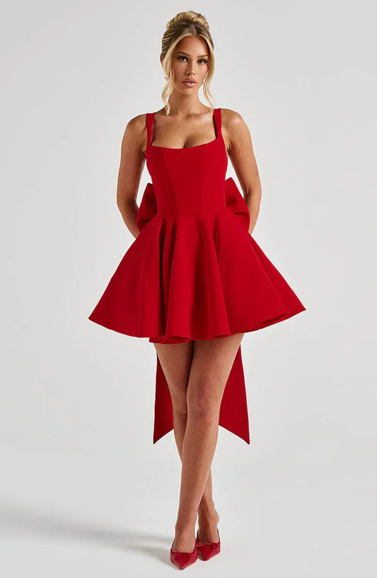 Bianca Bow Mini Dress